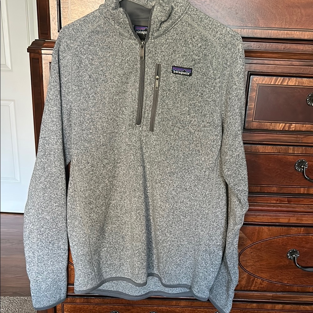 Patagonia 3/4 Zip Gray Pullover Sweater